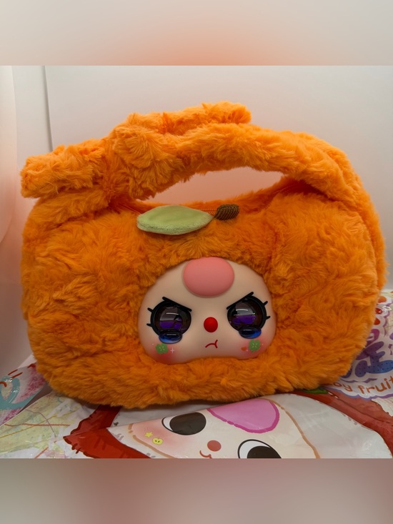 Baby Three Other - Baby Three Glitter Eyes Orange Fruit Handbag Shoulder Bag Plush Purse